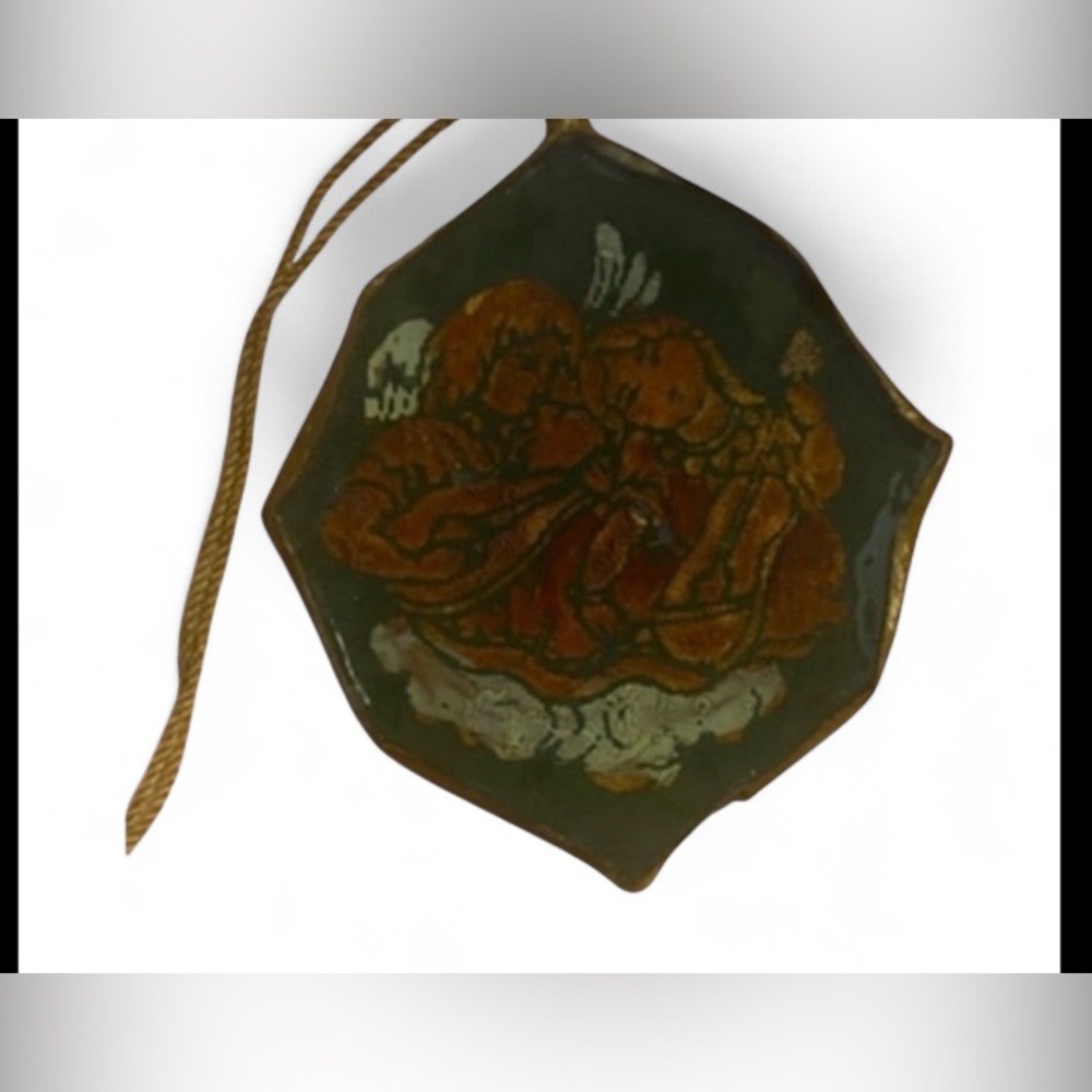 Vintage Couple Stained Glass Ornament #6477